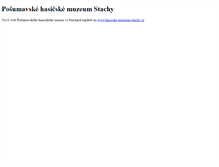Tablet Screenshot of muzeum.stachy.cz